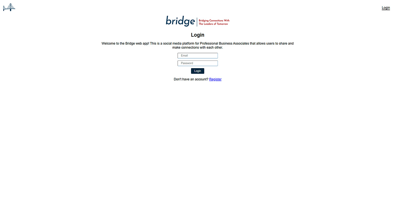Screenshot of the homepage for Web App Team 2023