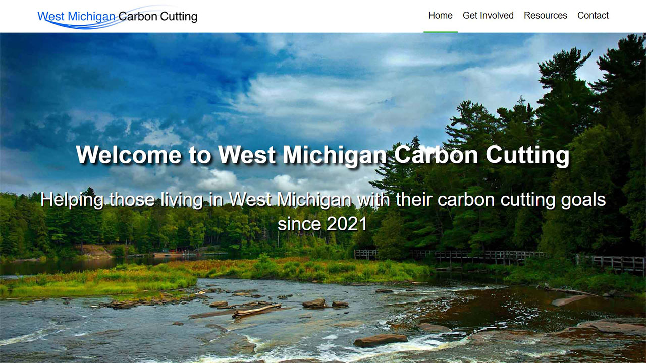 Screenshot of the homepage for Web Design Team 2022
